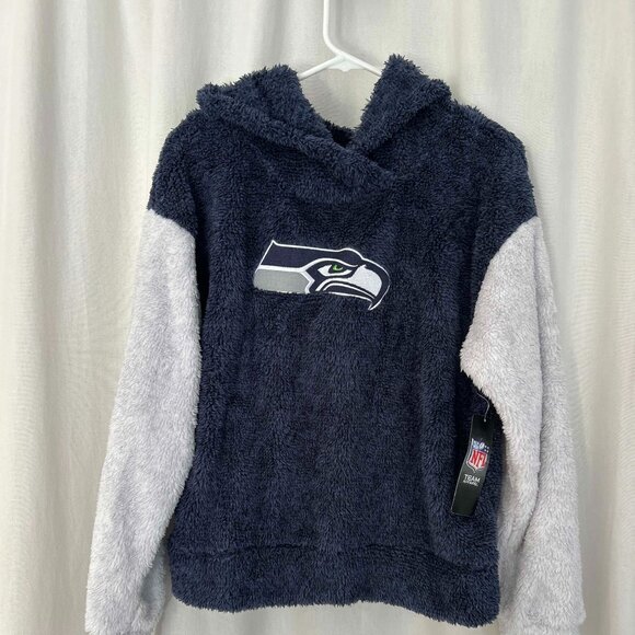 Seattle Seahawks Fuzzy Fleece Hoodie - Picture 1 of 4
